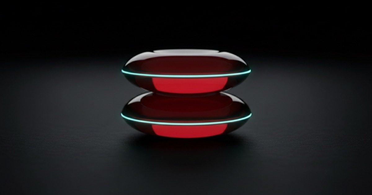 RBC Count: stack of red glass discs on a dark surface